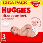 Huggies ultra comfort 3x56 couches taille 3 (4 - 9 kg)