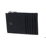 Hugo boss porte - cartes noir en cuir pour femme - double b cardholder with zip saffiano black 325346 ...