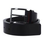 Hugo ceinture brun fonc en cuir pour homme - geek sz35 leather belt dark brown 291709