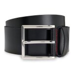 Hugo ceinture noir en cuir pour homme - giaspo sz40 belt 304468