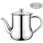 Huileur en acier inoxydable pot de filtre à huile avec filtre amovible théière / bouilloire pour la maison ... Huileur en acier inoxydable pot de filtre à huile avec filtre amovible théière / bouilloire pour la maison ...