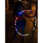 Hula hoop  80 cm hula hoop avec 22 led cerceau dexercice pour le sport le fitness et la gymnastique ...