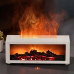 Humidificateur à brume 150?ml avec effet de flammes de cheminée et 7 couleurs led diffuseur aroma minuterie ... Humidificateur à brume 150?ml avec effet de flammes de cheminée et 7 couleurs led diffuseur aroma minuterie ...