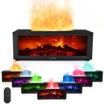 Humidificateur à brume 150?ml avec effet de flammes de cheminée et 7 couleurs led diffuseur aroma minuterie ... Humidificateur à brume 150?ml avec effet de flammes de cheminée et 7 couleurs led diffuseur aroma minuterie ...