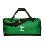 Hummel sac de sport vert pour femme et homme - core 2. 0 sports bag l jelly bean / black 297213