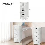 Huole armoire - meuble de salle de bain pp � quatre tiroirs meuble de rangement 30 * 30 * 82cm.
