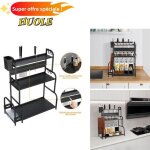 - huole - etag�re de cuisine �tag�re � �pices 48 * 22 * 60 cm avec support pour baguettes et planche ...