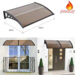 Huole marquise sarcelle pour portes et fen�tres pour une excellente protection contre le vent la pluie ...