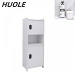 Huole organisateur de salle de bain armoire de salle de bain � deux portes et un compartiment 24 * 20 ...