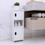 Huole organisateur de salle de bain armoire de salle de bain � deux portes et un compartiment 24 * 20 ...