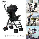 Huole - voiture pour b�b� - poussette seule canopy 3 sections 4 roues (avec moustiquaire).