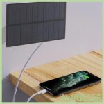 Chargeur solaire portable 1. 5w - mini panneau solaire ultra mince pour camping et voyage