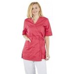 Hurry jump tunique esthticienne pour femme blouse de travail style kimono 1 poche basse rose taille ...