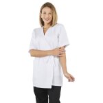 Hurry jump tunique esthticienne pour femme blouse de travail style kimono 2 poches basses blanc taille ...