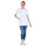 Hurry jump tunique mdicale blouse de travail femme col rond manches courtes 3 poches serg blanc taille ...
