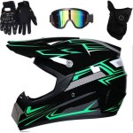 Hushui casque de motocross casque de motocross professionnel motocross dirt bike off road ensemble de ...