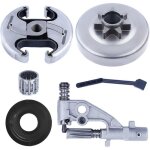 Pour husqvarna 455 460 rancher chainsaw clutch drum bearing kit avec pompe � huile et engrenage � vis ...