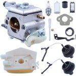 Pour husqvarna 50 51 55 rancher chainsaw carb tune up kit - remplace walbro wt 170 1 wt 170 oem 503281504 ...