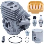 Pour husqvarna 545 550xp kit de piston de tron�onneuse 43mm avec goupille de poignet pour husqvarna cc2252 ...
