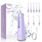 Hydropulseur jet dentaire sans fil rechargeable sejoy irrigateur oral electrique portable 300ml ipx7 ...