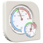 Hygrom�tre thermo int�rieur - vidaxl - blanc - abs - 75x75x12 cm - usage int�rieur - durable - capteur ...