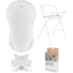 Baignoire pour bb - hylat - certifi tv sans bpa - ensemble de 4 pices - yeti: blanco - collection ...