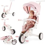 Tricycle �volutif 8 - en - 1 - hypermotion - tobi forest - si�ge pivotant - pare - soleil r�glable - ...