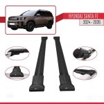 Compatible avec hyundai santa fe 2024 - 2026 fly model barres de toit railing porte - bagages de voiture ...