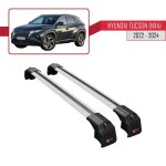 Compatible avec hyundai tucson (nx4) 2022 - 2023 barres de toit ace - 2 railing porte - bagages de voiture ...
