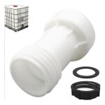 Ibc accessoire de rservoir - aqsacokiya - adaptateur s60 x 6 rallonge entretoise 60mm vanne cuve 1000l ...