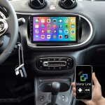 Ibeafilly autoradio pour mercedes benz smart forfour fortwo 453carplay 9 pouces android 13 gps avec camra ...