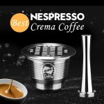 Icafilas inoxydable en mtal rutilisable nespresso capsule avec presse marc de caf sabotage inoxydable ...