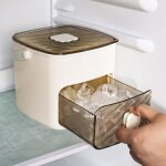 Ice maker on countertop easy to squeeze releases all ice cubes in a second ice cube storage box for 48 ...