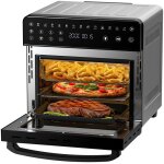 Iceagle air fryer 15l avec double rsistance - 2200 w friteuse sans huile - fentre 13 en 1 recettes