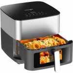 Iceagle air fryer 9l 2000w xxl friteuse  aire double resistance 12 en 1 cran tactile recettes