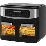 Iceagle friteuse à air sans huile dual zone 2600w - air fryer xxxl 12l avec fenêtre 10 en 1 Écran tactile ... Iceagle friteuse à air sans huile dual zone 2600w - air fryer xxxl 12l avec fenêtre 10 en 1 Écran tactile ...