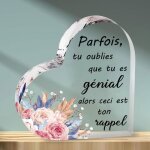 Ide cadeau noel femme plaque acrylique gaufre cadeaux saint valentin inspirant cadeau pour amie soeur ...