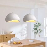 Idegu lot de 2 lustre suspension industriel moderne 20cm lampe de plafond ciment design edison luminaire ...