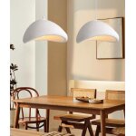 Idegu 2pcs industriel suspension luminaire moderne 20cm vintage lustre plafonnier ciment style nordique ...