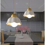 Idegu 2x lampe suspension industriellustre retro abat - jour en c�ramique design fleur lampe de plafond ...