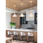 Idegu lot de 3 lustre moderne salon lampe suspension vintage abat - jour en céramique design chapeau ... Idegu lot de 3 lustre moderne salon lampe suspension vintage abat - jour en céramique design chapeau ...
