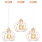 Suspension luminaire - idegu - lustre ajustable - mtal et bois - design industriel - blanc