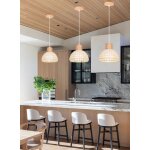 Idegu lot de 3 suspension luminaire moderne lustre vintage en cramique style nordiqque plafonnier industriel ...