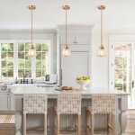 Idegu 3x lustre moderne en verrelampe suspension industriel abat - jour design ray� e27 finition en laiton ...