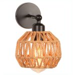 Idegu applique murale intérieur industriel vintage lampe murale abat - jour en rotin cage luminaire réglable ... Idegu applique murale intérieur industriel vintage lampe murale abat - jour en rotin cage luminaire réglable ...
