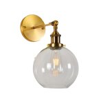 Idegu lampe murale industrielapplique murale vintage en verre style nordique e27 luminaire murale r�glable ...