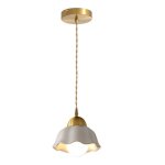 Idegu lampe suspension industriellustre retro abat - jour en c�ramique design fleur lampe de plafond ...