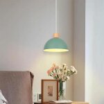 Idegu lustre moderne 25cmlampe suspension luminaire abat - jour design demi - cercle plafonnier style ...