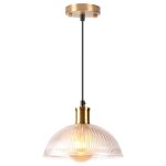 Idegu moderne lustre en verrelampe de plafond industriel en verre finition en laiton dor suspension style ...