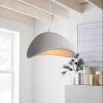 Idegu moderne suspension luminaire industriel 20cm vintage lustre plafonnier ciment style nordique pour ...